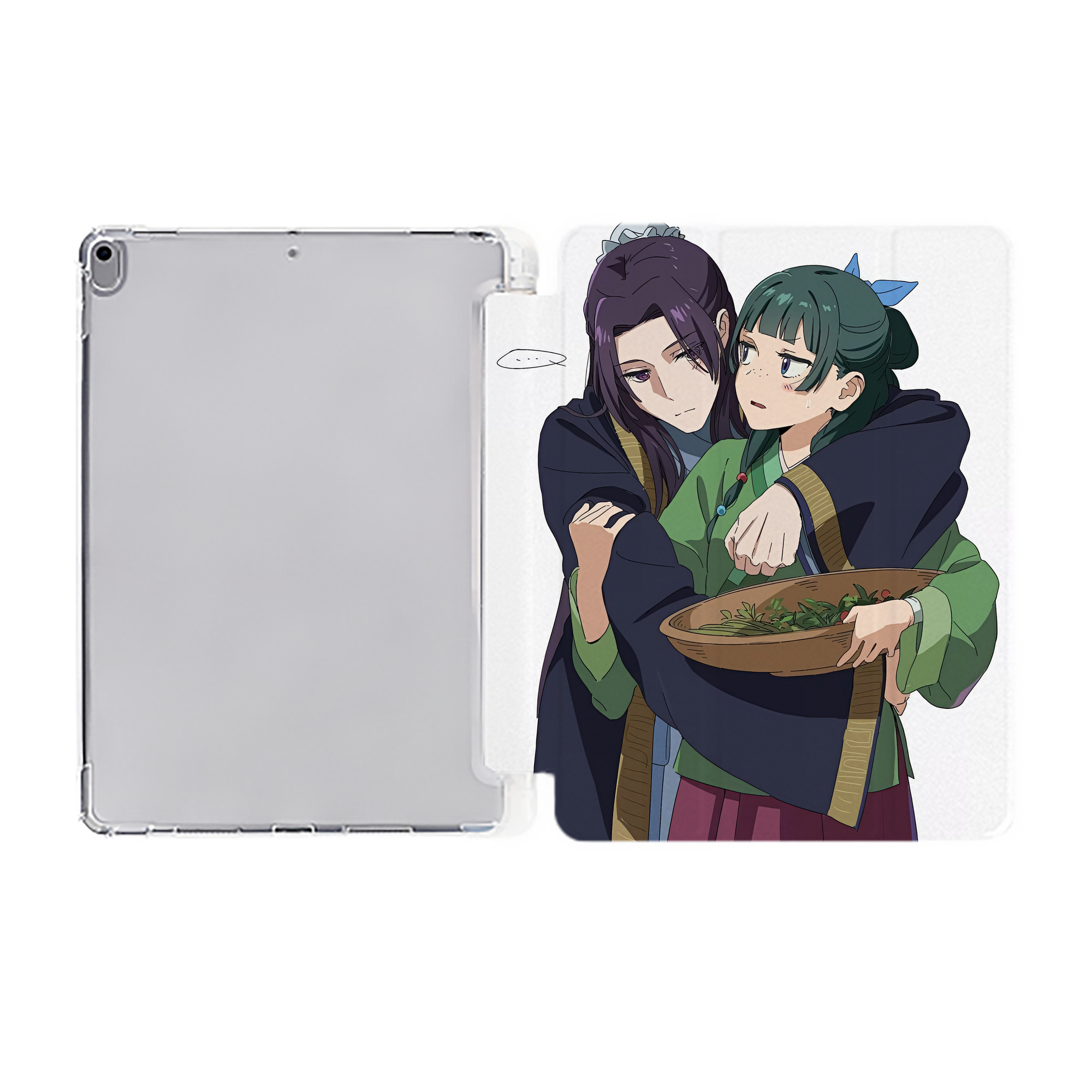 （画像用） 薬屋のひとりごと The Apothecary Diaries IPad ケース ペン収納付き 三つ折りスタンド PUレザー×シリコン 対応機種9.5/10.5/10.9インチ